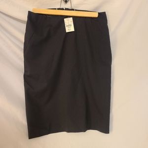 NWT J. Crew Pinstripe Suit Skirt, Navy Blue, Size 2